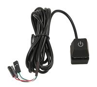 ASHATA Extensión del Botón de Encendido Externo de la PC con Indicador de Encendido LED, Operación Simple, Plug and Play para el Botón Host de la Computadora (1.65M)