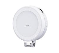 ASHATA FD-04 Luz Magnética para Selfies con Espejo, Lámpara de Relleno Plegable con Temperatura de 3 Colores, Lámpara de Relleno LED de Anillo Portátil con Espejo 2500-8500K Rotación de (White)