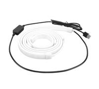 ASHATA Franja de Luz LED LED de PC RGB, Pantalla LED de Pantalla de Computadora con 16 Millones de Colores Color de Color en Tiempo Real Reconocimiento de Múltiples Modos de Iluminación