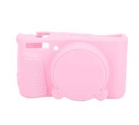 ASHATA Funda de Silicona Compatible con Cámara Digital SX740 SX730, Funda Protectora Suave Antideslizante a Prueba de Arañazos, con Apertura del Compartimento Inferior de la Batería (Rosado)