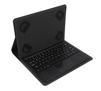 ASHATA Funda de Teclado Universal para Tabletas de 9 9,7 10,1 10,2 10,5 10,9 11 Funda de Cuero con Teclado Bluetooth Inalámbrico Desmontable Magnético con Panel Táctil