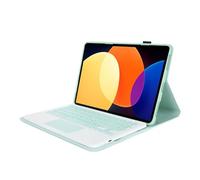 ASHATA Funda para Mi Pad 5 y 5 Pro con Teclado de 11 Pulgadas, Funda Protectora para Teclado Inalámbrico Desmontable, Delgada, Ligera, Teclado Magnético BT para Mi Pad 5 y 5 Pro (Verde