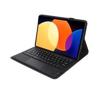 ASHATA Funda para Mi Pad 5 y 5 Pro con Teclado de 11 Pulgadas, Funda Protectora para Teclado Inalámbrico Desmontable, Delgada, Ligera, Teclado Magnético BT para Mi Pad 5 y 5 Pro (Black)