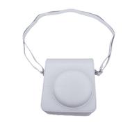 ASHATA Funda Protectora para Cámara Mini13 con Cubierta Superior Extraíble Cómodo Acceso a Grabación Idea de Regalo Ideal para Amantes de Las Cámaras Vintage Cuero de PU (White)