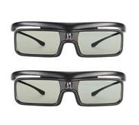 ASHATA Gafas 3D con Obturador Activo para Proyectores LTV-2500 3000 Pro 3500 Pro DLP Link |Gafas 3D Activas Recargables