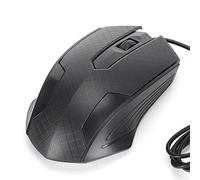 ASHATA Gaming Mouse, Mouse ergonómico para ingeniería Humana para computadoras de Oficina, Mouse para computadora, para XP, para Vista, para 7, etc.(Black, Q57)