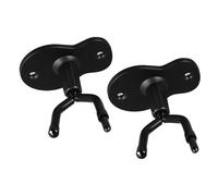 ASHATA Gancho de Metal para Violín, Base de Hierro Resistente, Dos Cabezales Ajustables, Fácil Instalación, Accesorios para Violín y Viola de goma (2 paquetes)