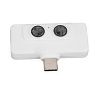 ASHATA Grabación de Vlog Mini Micrófono Calidad de CD para Teléfono Inteligente Tableta Computadora Vloggers Negro (White)