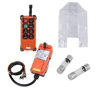 Grúa inalámbrica Control remoto, 8 Botones 24V DC Control Remoto Transmisor + Receptor para Elevación Industrial Canal Polipasto Controlador Eléctrico Interruptor, IP65 Resistente al Agua