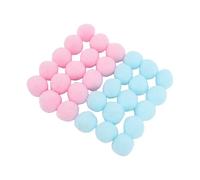 ASHATA Guirnalda de Bolas de Fieltro de 2,5 Cm, 30 Uds., Decoraciones Creativas DIY para Fiestas, Aulas con Hilo y Aguja (Rosado Azul)