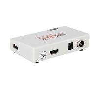 ASHATA HDMI a Coax RF Converter Modulator para TV, HDMI a RF Coaxial Converter Adapter Box con Control Remoto, Soporte 480I/480P/576I/576P/720P/720I/1080I/1080P (100-240V)(UE)