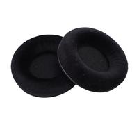 ASHATA Helmets de Reemplazo de Auriculares, Cómodas Almohadillas de Reemplazo de Terciopelo 2 PCS Suaves para DT770 DT770 Pro (Black)