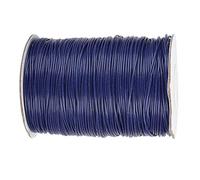 ASHATA Hilo de Algodón Encerado DIY para Collar Tejido a Mano Ecológico, 1 Mm, Línea de Cera Suave y Brillante de 160 M para Fabricación de Joyas (26# Azul Marino)