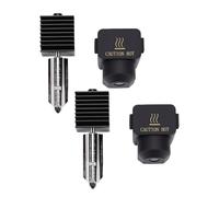 ASHATA Hotend de Impresora 3D para A1 X2D H2S H2D P2S, Hotend Magnético de Acero Endurecido de 0,4 Mm, 932 a 1202 Grados Fahrenheit Extrusor de Alta Temperatura, (2PCS)