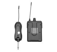 ASHATA IEM Inalámbrico Receptor del Transmisor UHF UHF Ajustable 600-700MHz de Monitoreo de Oídos Inalámbricos con Salida Estéreo de 3.5 Mm para Actuaciones en Gigs Comercio Shows