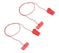 ASHATA Imán para Cinta de Correr, Llave de Seguridad, Parada de Emergencia Fuerte y Duradera para Máquina de Correr, Universal, 2 Piezas para Todos los Entusiastas del Fitness, Plástico