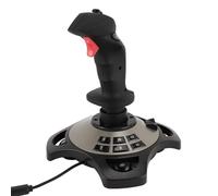 ASHATA Joystick Controlador de Simulación de Vuelo para PC, Controles de Joystick de Vuelo para PC con Función de Vibración Control del Acelerador para PC Computadora Portátil para