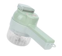 ASHATA Juego de Cortadores de Verduras Eléctricos, Procesador de Verduras Inalámbrico Portátil, Cortador Eléctrico para Ajo, Pimientos, Cebollas, Apio, Jengibre con Cepillo, para Cocina Casera