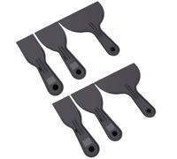 ASHATA Juego de Herramientas de Raspador de Pintura con Ergonómico para Flexibilidad Controlada, Juego de Raspadores de Plástico de 6 Pulgadas para Reparación de Paneles de Yeso, Eliminación de Papel