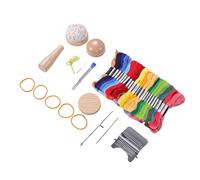 ASHATA Juego de Huevos para Zurcir de Madera Lisa, 14 Ganchos, Kit de Parches para Zurcir, Herramienta de Reparación para Calcetines Vaqueros con Hilo de 50 Colores, Regalo Ideal para Entusiastas