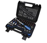 ASHATA Juego de Llaves Dinamométricas de 2-24 Nm, Accionamiento de 1/4 de Pulgada, Kit de Herramientas de Trinquete Reversible de 72 Dientes para Bicicleta, Motocicleta, Coche, Ajustable con Vasos de