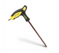 ASHATA Juego de Llaves hexagonales con Extremo de Bola, Llave Hexagonal métrica con Mango en T, Llave Hexagonal Profesional de Cabeza esférica en Forma de T de 3/4/5/6/8 mm(4 mm)