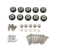 ASHATA Juego de Ruedas de Polea de Pomta de Impresora 3D, Ruedas de Polea de Pomma de Impresora de Plástico bajo Desgaste Resistente a la Llama de 10 Piezas de Llamas para 3D