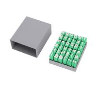 ASHATA Juego de Sellos de Letras de Arcilla, Letras Minúsculas y Símbolos para Manualidades, para Creaciones de Arcilla, Decoraciones de Galletas, Regalos de Boda Personalizados