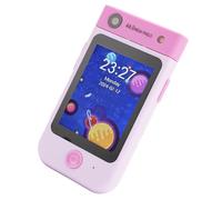 ASHATA Juguete para Teléfono Móvil para Niños, Vídeo 1080P de 2,8 Pulgadas con Cámaras Duales, Ideal para Diversión Creativa para Niños Pequeños (Rosa Claro)