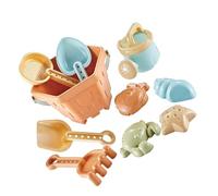 ASHATA Juguetes de para Niños Pequeños, 10 Moldes de de Playa, Rastrillo de Pala de Cubo de Concha de Playa, Juego de para Niños, Juguetes de, Moldes de, Juego de