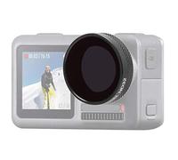 ASHATA Kit de Filtro de Lente de Densidad Neutra para Acción OSMO ND4 ND8 ND16 ND32, con Luz de Vidrio óptico de Aluminio para Las Cámaras Deportivas (ND32)