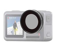 ASHATA Kit de Filtro de Lente de Densidad Neutra para Acción OSMO ND4 ND8 ND16 ND32, con Luz de Vidrio óptico de Aluminio para Las Cámaras Deportivas (Nd4)