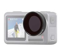 ASHATA Kit de Filtro de Lente de Densidad Neutra para Acción OSMO ND4 ND8 ND16 ND32, con Luz de Vidrio óptico de Aluminio para Las Cámaras Deportivas (ND16)