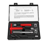 ASHATA Kit de reparación de roscas de 11 Piezas de Acero Inoxidable M16x2 de Longitud HSS Drill Helicoil Unidades de reparación Kit de reparación de Helicoil de conversión