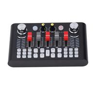 ASHATA Kit de Tarjeta de Sonido con Micrófono, Paquete de Equipo de Podcast con Cancelación de Ruido con Soporte para Teléfono, Auriculares para Transmisión en Vivo, Podcasting, Karaoke