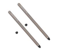 ASHATA Lápiz de Pantalla Táctil para Tableta, Lápiz óptico de Aleación de Aluminio con Punta Suave para Tabletas MAX 11 HD 10 Tab A9 A8 A7 A7 Lite, 2 uds. (Grey)