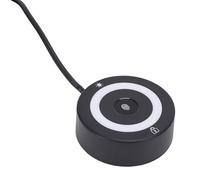 ASHATA Lector de Huellas Dactilares USB para Wins 11 10, Escáner de Huellas Dactilares de Reconocimiento Biométrico Táctil de 360 Grados con Luz RGB para PC Portátil, con Cable de
