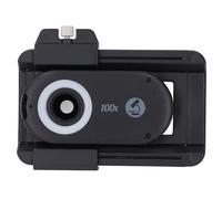 ASHATA Lente Macro para Teléfono iOS y Android con Clip y Luz LED, Filtro CPL Recargable Portátil Lente Multifunción Clip Elástico de 71-105 Mm, para Fotografía VLOG (100X)