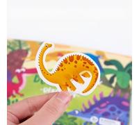 ASHATA Libro de Aprendizaje de Juguete Sensorial de Dinosaurio para Niños, Niños, Niñas, Regalo de Juego Seguro, Juguete Educativo para Autismo para Actividades Preescolares, Edad Recomendada: 3+