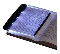 ASHATA Lightwedge Book Light, Tablero de lámpara de luz brillante de lectura LED, para lectura nocturna en la cama, con brillo ajustable, tamaño más pequeño, páginas fáciles de pasar