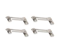 ASHATA Limitador de Ventana con Tapón Abatible, Dispositivo de Seguridad Duradero de Acero Inoxidable para el Hogar, Escuela, Hotel, Acero Inoxidable 304, Se Adapta a Espacios de 14 a 17 Mm, Paquete