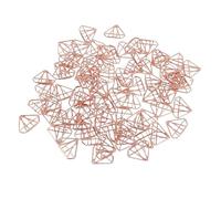 ASHATA Lindos Clips de Papel de Oro Rosa, 100 Piezas, Divertidos Clips Decorativos para Planificador para Niños Estudiantes con Caja de Almacenamiento