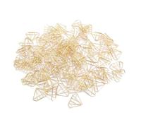 ASHATA Lindos Clips de Papel Decorativos de Acero Inoxidable para Uso en Casa, Escuela, Oficina, 100 Piezas Dorados, Forma Divertida para Organizar Archivos, Adecuados para Colegas y Compañeros de