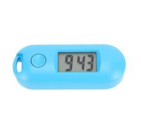ASHATA Llavero Luminoso Reloj Electrónico Reloj Digital Portátil Silencioso para Exámenes Viajes Escolares Oval Resplandor en la Oscuridad Ligero Funciona con Pilas