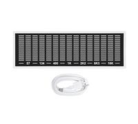 ASHATA Luz Analizadora de Espectro de Audio con Pantalla, Música LED, Pantalla de Espectro de Ritmo de Voz, Luz Ambiental de Captación de Sonido para Cine en Casa, KTV, Fiesta, Sala