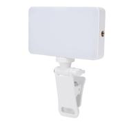 ASHATA Luz de Relleno para Teléfono, Luz de Vídeo con Clip Portátil LED de 3 Colores, Selfie con Imán Regulable para Fotografía Al Aire Libre, Transmisión en Vivo, Videoconferencia, Frontal 108