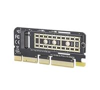 ASHATA M.2 NGFF SSD a PCI-E 3.0 X16 Adaptador de Disco Duro SSD de Alta Velocidad Adaptador de Tarjeta de expansión Riser Tarjeta de Interfaz de Clave M para el hogar/Oficina/Reproductor de Juegos