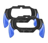 ASHATA - Mango de 2 Piezas para PS Vita 2000, Soporte de Carcasa de Mango de gatillo de plástico para PS Vita 2000, Accesorio de Soporte de Mango de Manillar de Mando (Azul)