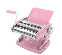ASHATA Máquina para Hacer Pasta Manual, Rodillo y Cortador de Pasta de Acero Inoxidable para Fideos Caseros, Máquina Prensadora de con Espesor Ajustable, Ideal para Cocina de Fresca (Ventosa 2