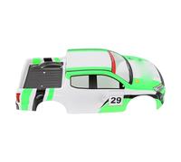 ASHATA Marco de Carrocería de Coche RC 1/10 Personalizable con Estética Detallada para una Experiencia de Bricolaje (Verde y Blanco)